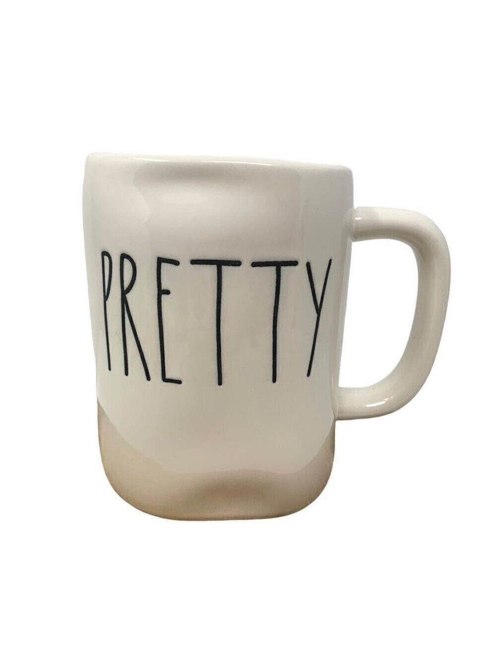 Rae Dunn PRETTY Mug Large Coffee Cup Ceramic Magenta LL Farmhouse Gift 16oz
